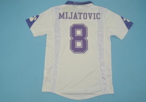 Retro Jersey 1997-1998 Real Madrid 8 MIJATOVIC Home Soccer Jersey