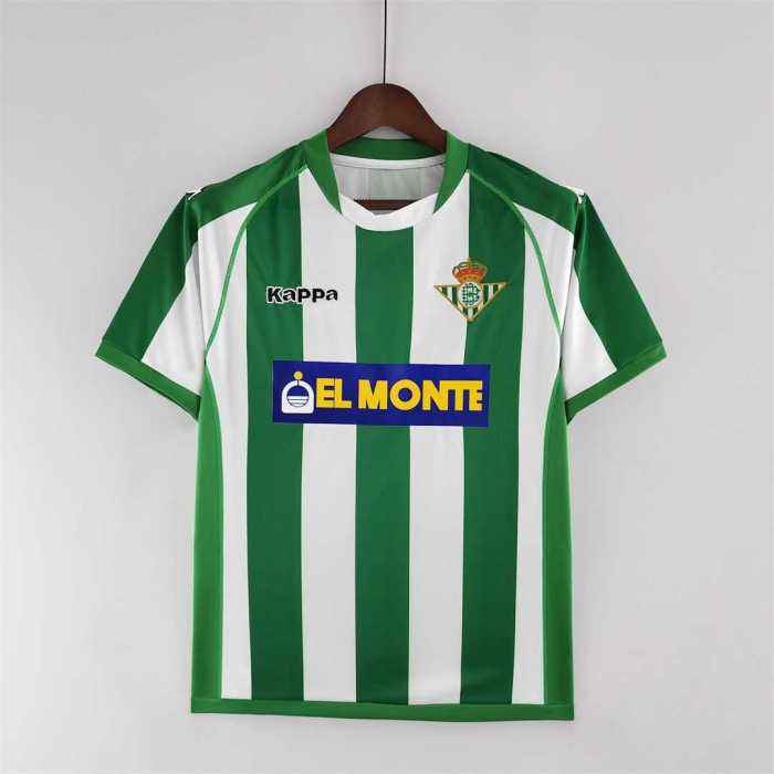 Retro Jersey 2001-2002 Real Betis Home Soccer Jersey Vintage Football Shirt