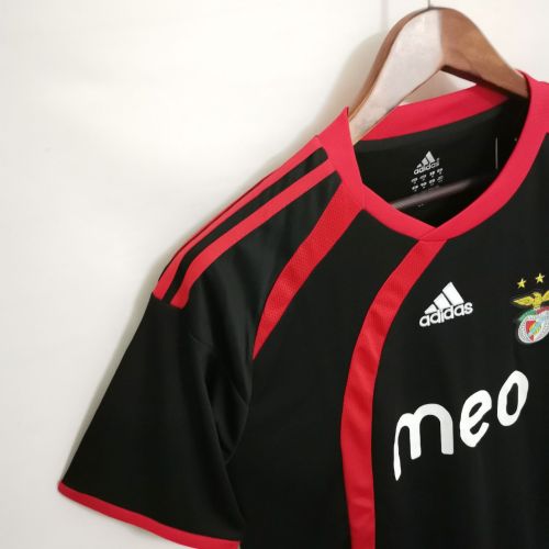 Retro Jersey 2009-2010 Benfica Away Black Soccer Jersey Vintage Football Shirt
