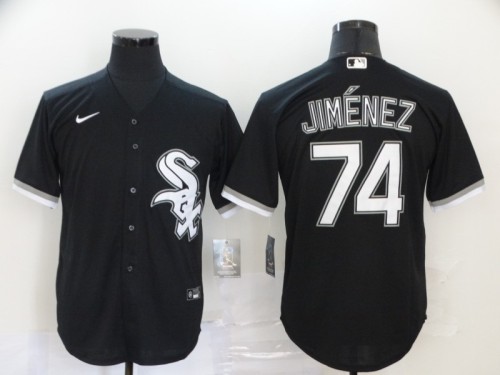 Chicago White Sox 74 JIMENEZ Black 2020 Cool Base Jersey