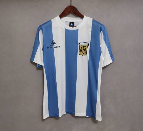 Retro Jersey 1985 Argentina Home Soccer Jersey Vintage Football Shirt