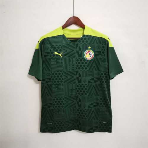 Fans Version 2022 Senegal Away Green Soccer Jersey