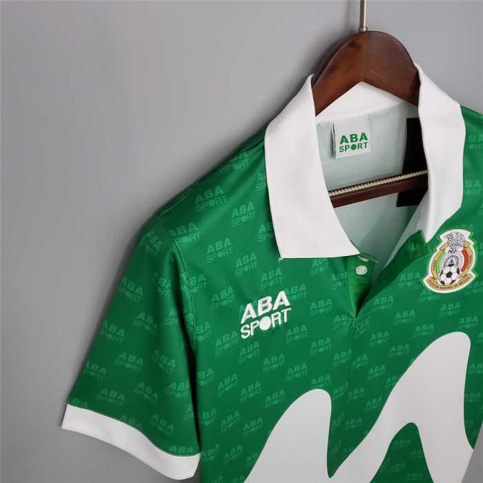 Retro Jersey 1995 Mexico Home Green Soccer Jersey Vintage Football Shirt