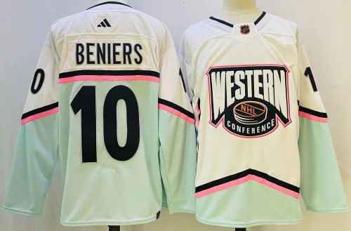 Kraken 10 Matty Beniers White 2023 NHL All-Star Game Jersey