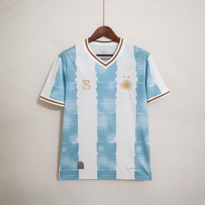Fans Version 2022 Argentina Commemorative Edition Soccer Jersey