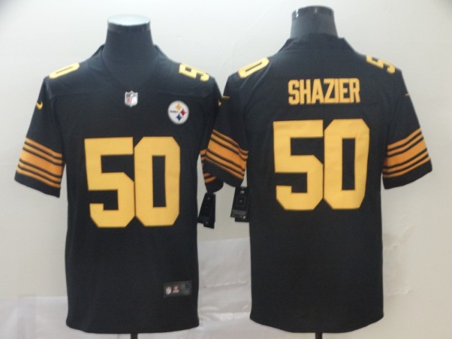 Pittsburgh Steelers 50 Ryan Shazier Black Color Rush Limited Jersey