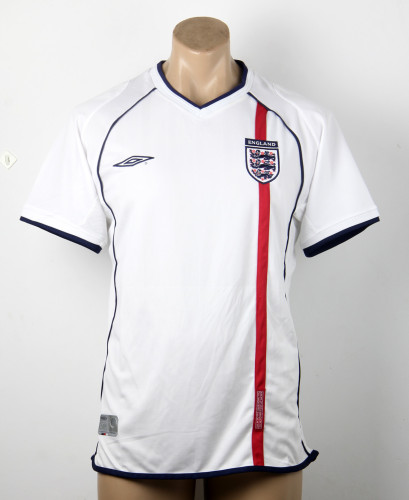Retro Jersey 2002 England Home Soccer Jersey Vintage Football Shirt