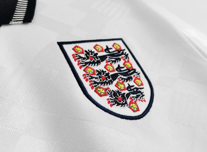Retro Jersey 1990 England Home White Soccer Jersey Vintage Football Shirt