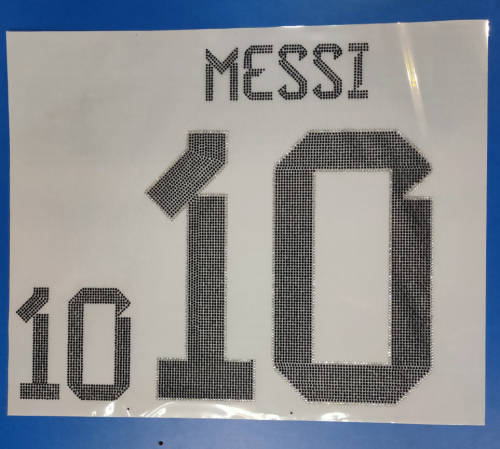 with Diamond Printed 10 Messi Jersey 2022 Argentina Home Soccer Jersey