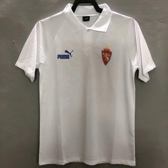 Retro Jersey 1995 Real Zaragoza Home Soccer Jersey Vintage Camisetas de Futbol