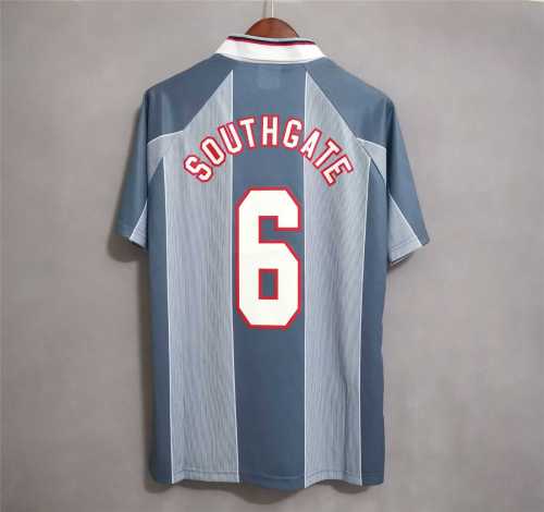 Retro Jersey 1996 England SOUTHGATE 6 Away Grey Soccer Jersey