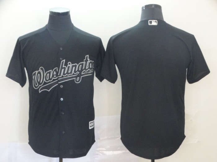 Washington Nationals Blank Black Flexbase Jersey