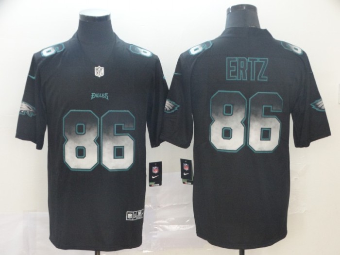 Philadelphia Eagles #86 ERTZ Black/Green NFL Jersey