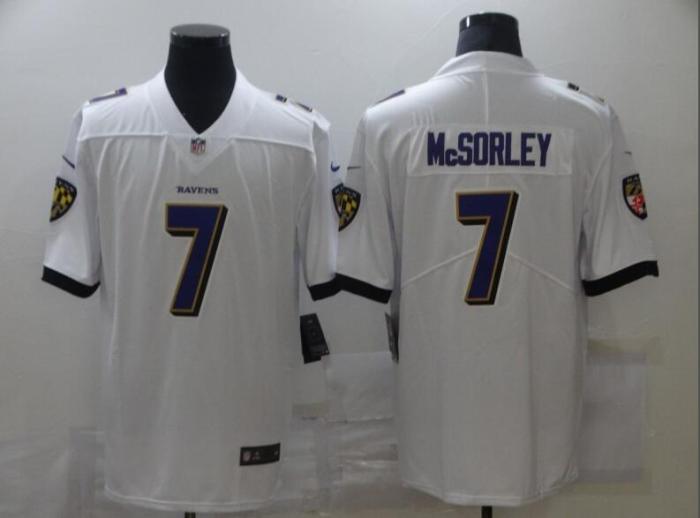 Ravens 7 Trace McSorley White Vapor Untouchable Limited Jersey