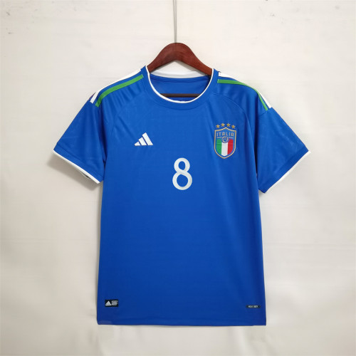 2023-2024 Fans Version Italy TONALI 8 AD Blue Soccer Jersey
