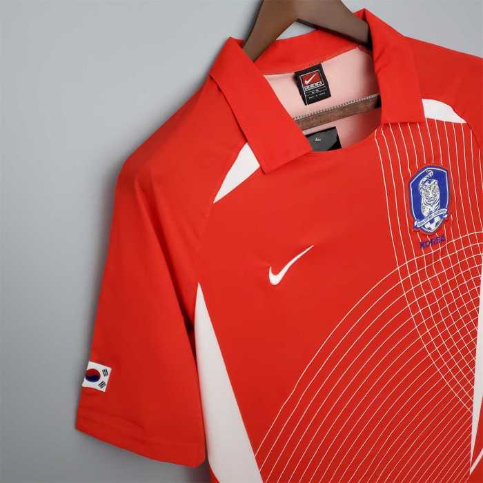 Retro Jersey 2002 South Korea Home Soccer Jersey Vintage Football Shirt
