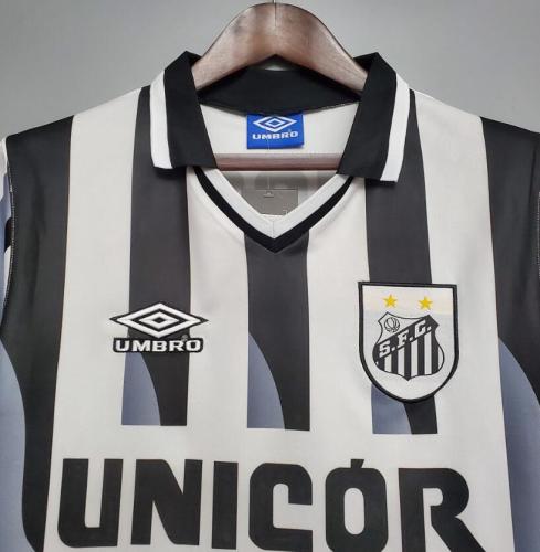 Retro Jersey 1998 Santos Away Soccer Jersey Vintage Football Shirt