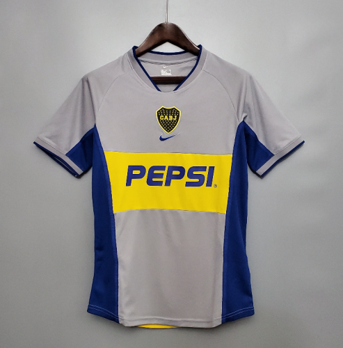 Retro Jersey 2002 Boca Juniors Away Soccer  Jersey  Vintage Football Shirt