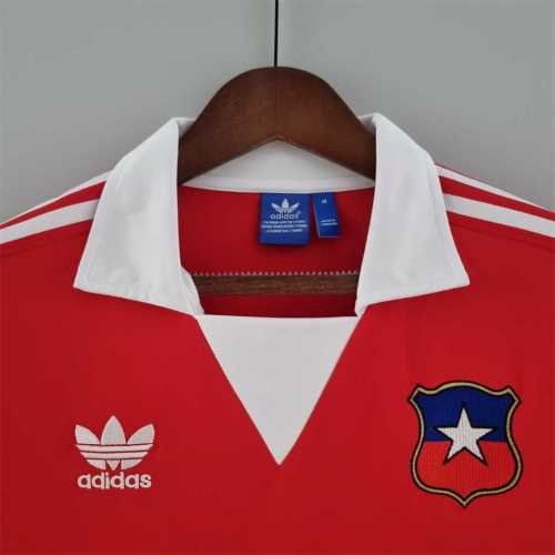 Retro Jersey Long Sleeve 1982 Chile Home Soccer Jersey Vintage Football Shirt
