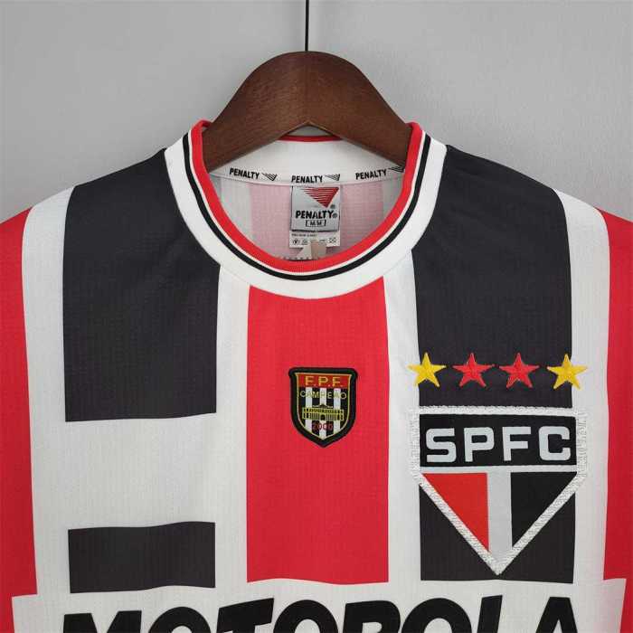 Retro Jersey 2000 Sao Paulo Away Soccer Jersey Vintage Football Shirt