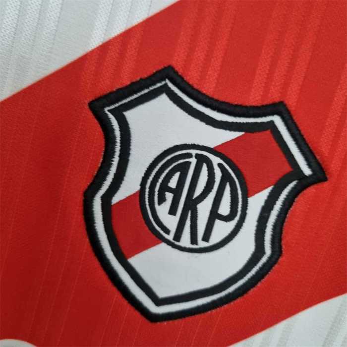 Retro Jersey 1995-1996 River Plate Home Soccer Jersey Vintage Football Shirt