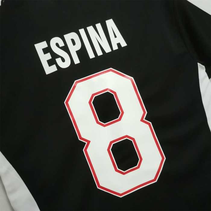 Retro Jersey 1997-1998 Colo-Colo ESPINA 8 Away Black Soccer Jersey