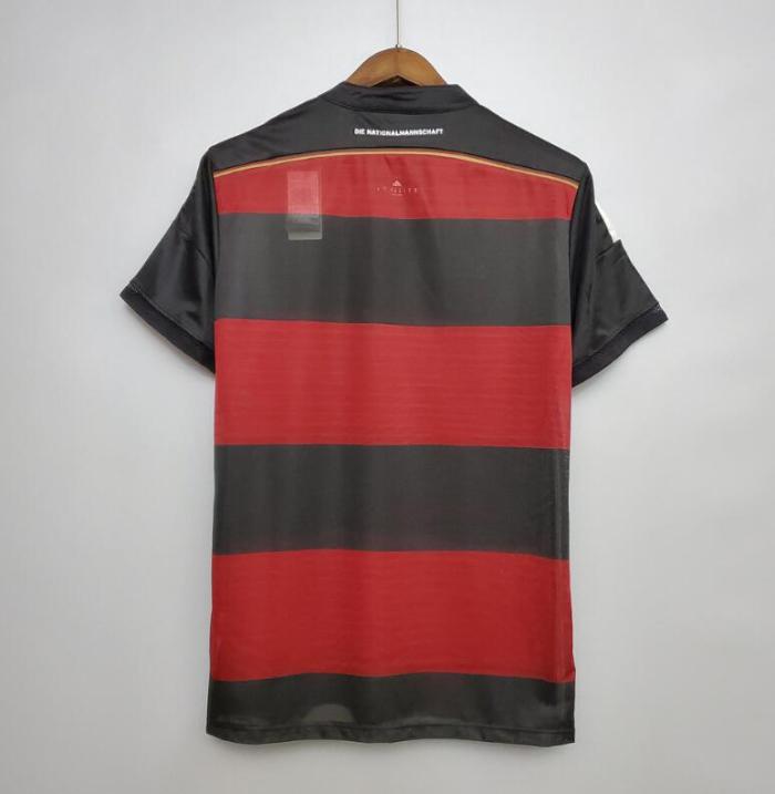 Retro Jersey 2014 Germany Away Black/Red Soccer Jersey Vintage Football Shirt