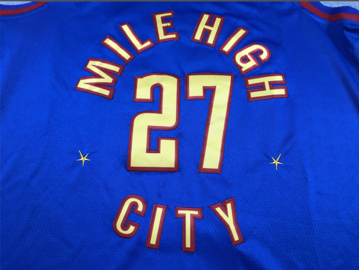 Denver Nuggets 27 MURRAY 2023 Statement Edition Blue NBA Jersey