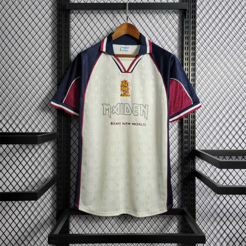 Retro Jersey 1999 West Ham Iron Maiden Away Soccer Jersey