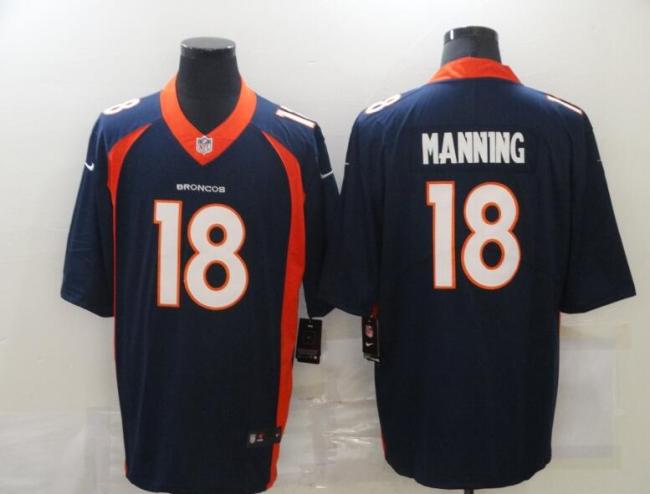 Denver Broncos 18 MANNING Dark Blue NFL Jersey