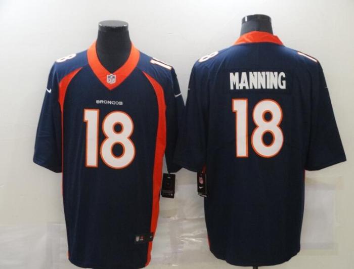 Denver Broncos 18 MANNING Dark Blue NFL Jersey