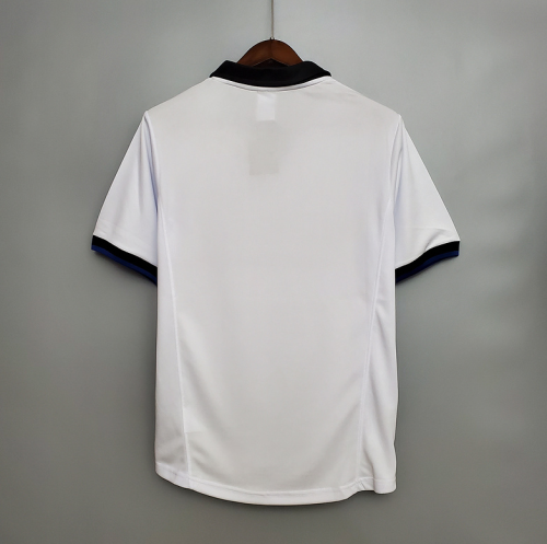 Retro Jersey 1998-1999 Inter Milan Away White Soccer Jersey Vintage Football Shirt