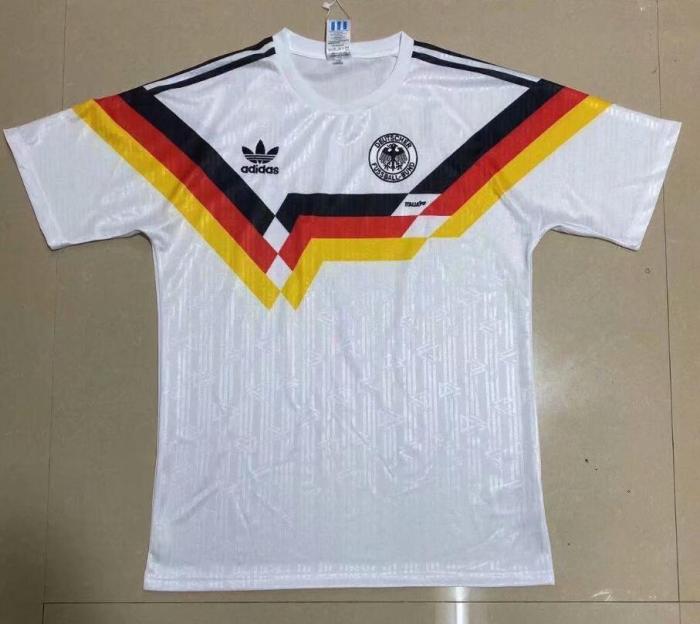 Retro Jersey 1990 Germany Home White Soccer Jersey Vintage Football Shirt