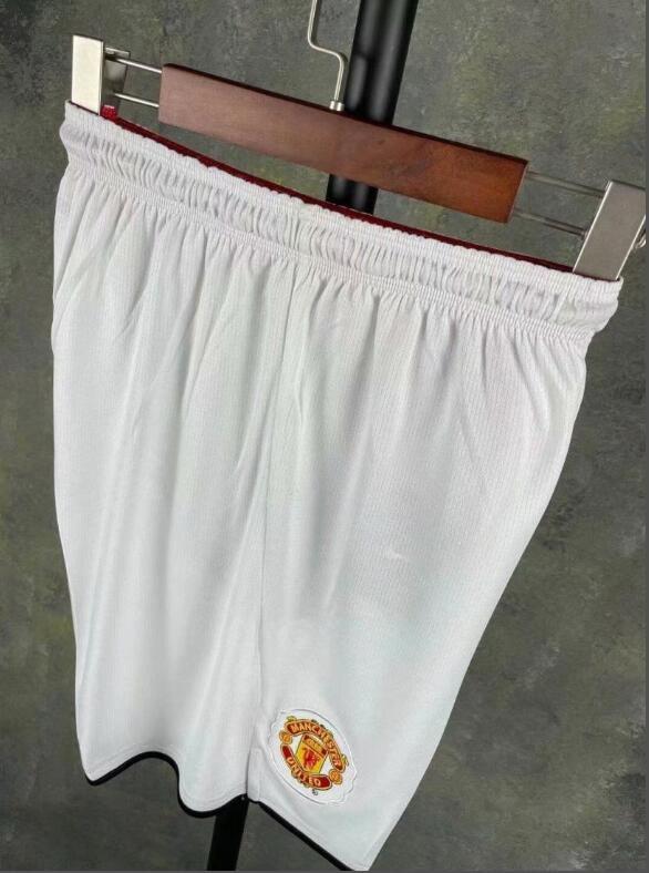 Manchester United 2007-2008 White Home White Shorts