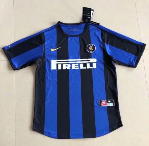 Retro Jersey 1999-2000 Inter Milan Home Blue Soccer Jersey Vintage Football Shirt