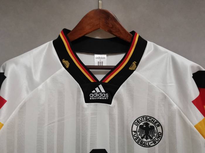 Retro Jersey 1992 Germany 9 VOLLER Home Soccer Jersey Vintage Football Shirt