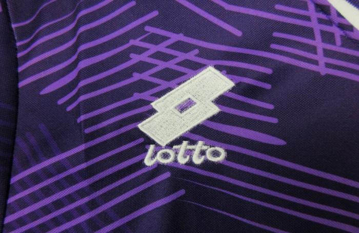 Retro Jersey 1991-1992 Fiorentina Home Puple Soccer Jersey Vintage Football Shirt