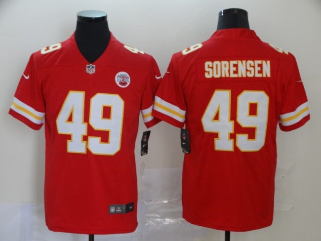 Kansas City Chiefs 49 SORENSEN Red 2020 Super Bowl LIV Vapor Untouchable Limited Jersey