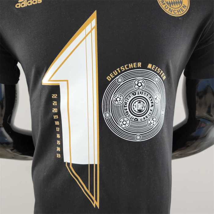 K000169 Bayern Munich Black Soccer T-shirt