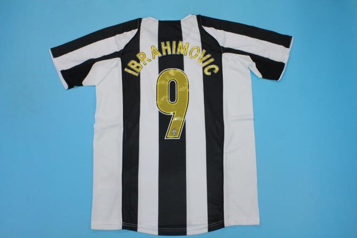 Retro Jersey 2004-2005 Juventus IBRAHIMOVIC 9 Home Soccer Jersey