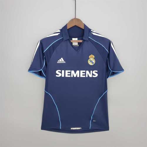 Retro Jersey 2005-2006 Real Madrid Away Dark Blue Soccer Jersey Vintage Football Shirt
