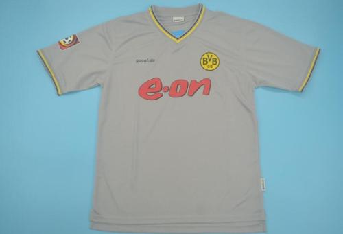 Retro Jersey 2000-2001 Borussia Dortmund Away Grey Soccer Jersey