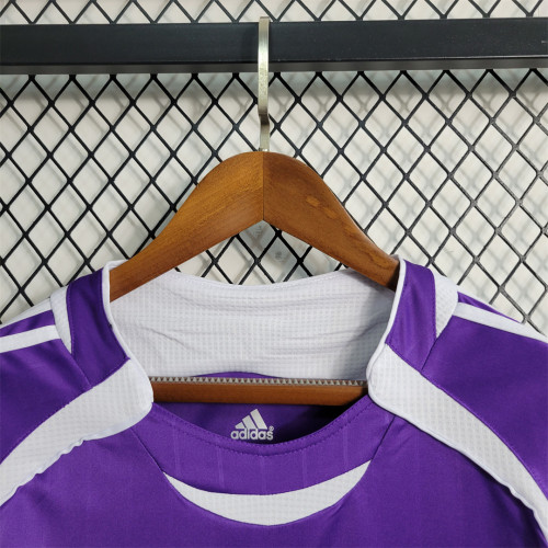 Retro Shirt 2006-2007 Real Madrid Third Away Purple Vintage Soccer Jersey