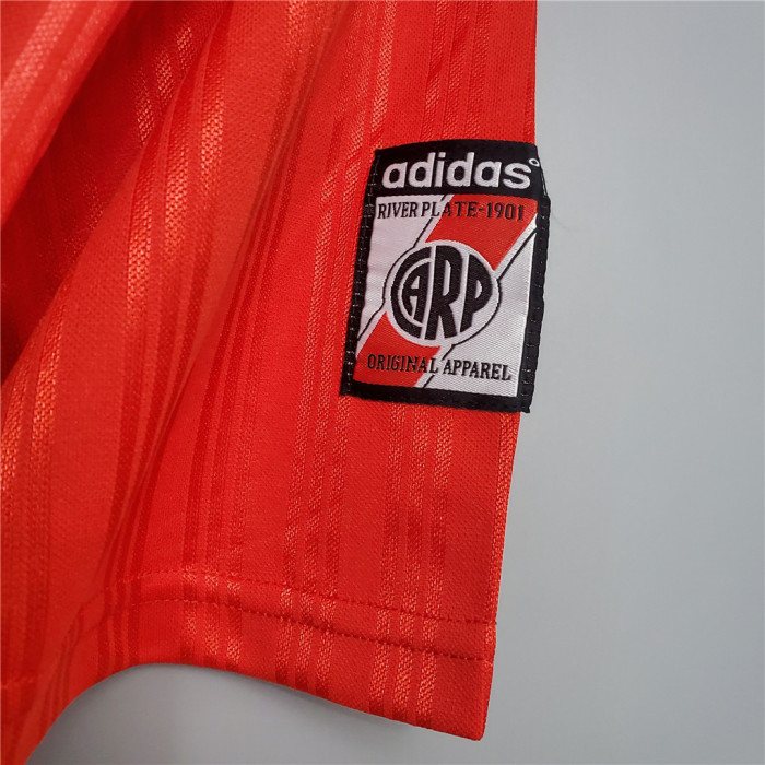 Retro Jersey 1996-1997 River Plate 10 Away Red Soccer Jersey