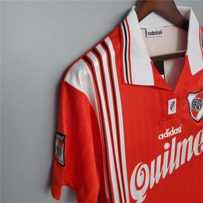 Retro Jersey 1996-1997 River Plate 10 Away Red Soccer Jersey