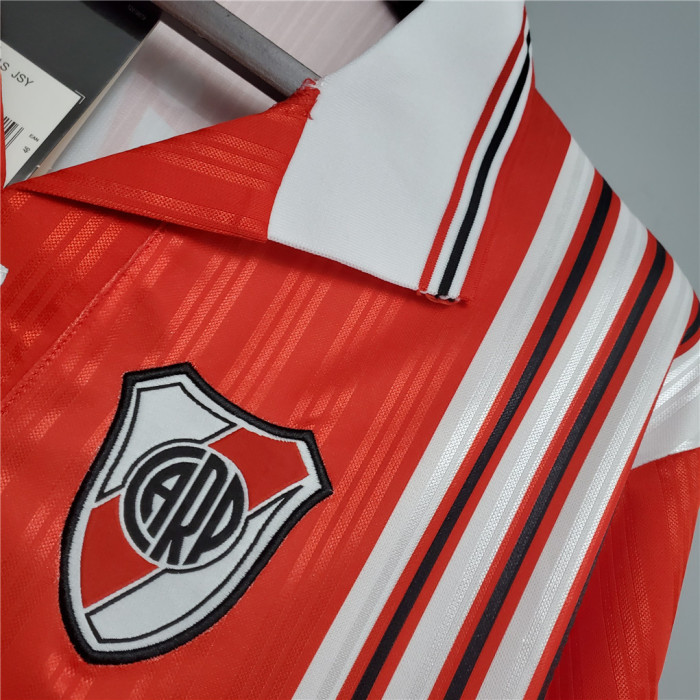 Retro Jersey 1996-1997 River Plate 10 Away Red Soccer Jersey