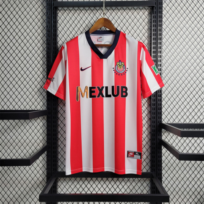 Retro Camisetas de Futbol 1996-1997 Chivas Home Vintage Soccer Jersey Football Shirt