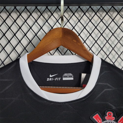 Retro Shirt 2012 Corinthians Away Black Vintage Soccer Jersey