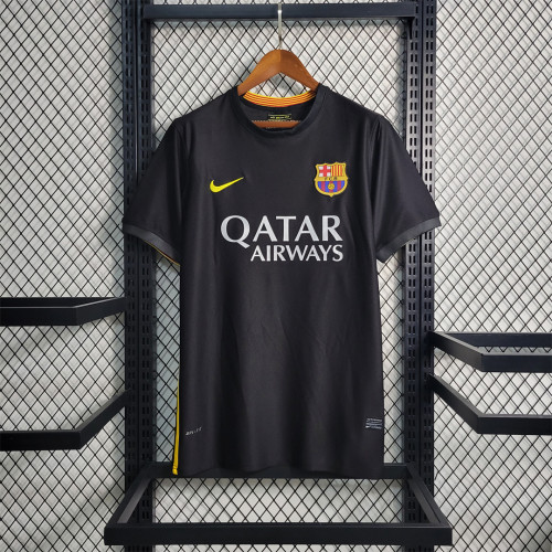 Retro Jersey 2013-2014 Barcelona Third Away Black Soccer Jersey
