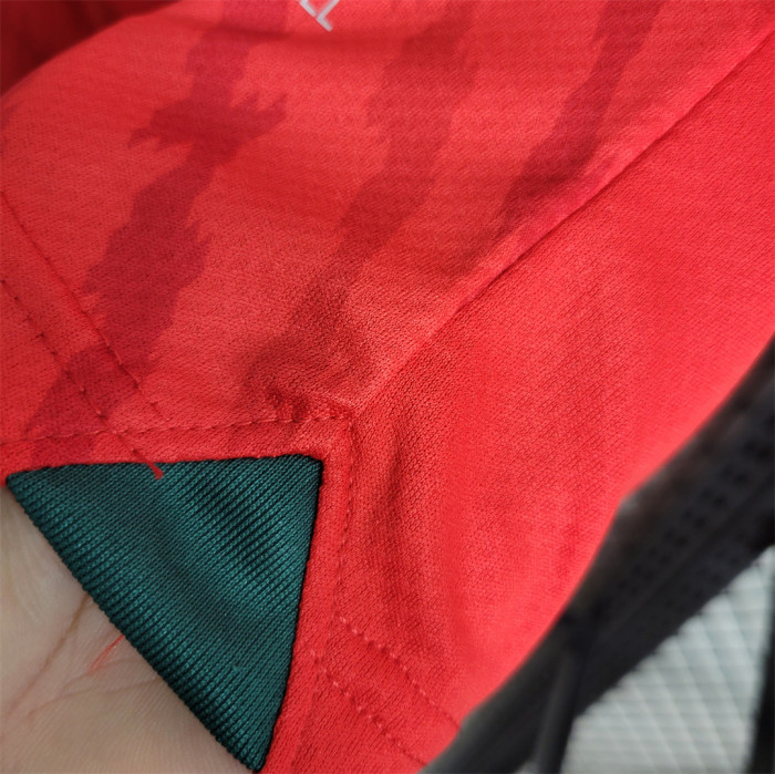 Fans Version 2023 Morocco Red Soccer Jersey Football Shirt